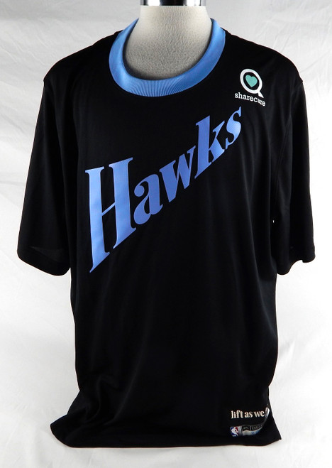2024-25 Atlanta Hawks Georges Niang #20 Game Used Black Shoot Shirt City Ed 3