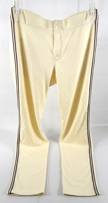 2024 Washington Nationals Eduardo Salazar #62 Game Issued PUsed Cream Pants City