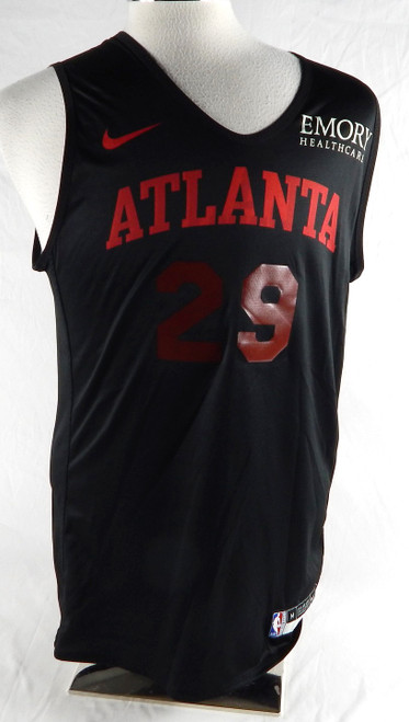 2024-25 Atlanta Hawks Daeqwon Plowden #29 Game Issued Pos Used Practice Jersey 8