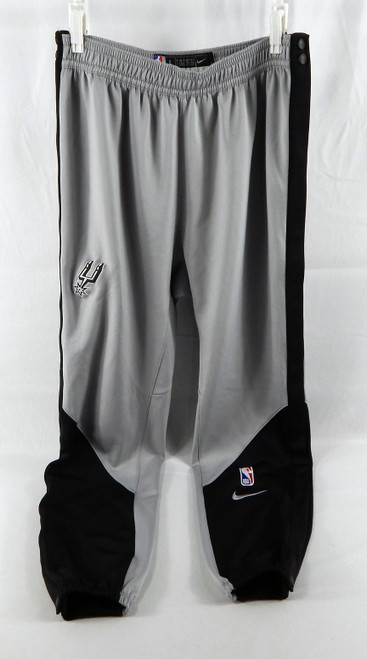2024-25 San Antonio Spurs Keldon Johnson #0 Game Used Grey Warm Up Pants L 240