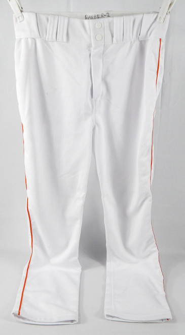 Miami Marlins Game Used White Pants 34 548