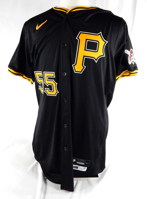 2024 Pittsburgh Pirates Jason Delay #55 Game Issued Pos Used Black Jersey 44 7