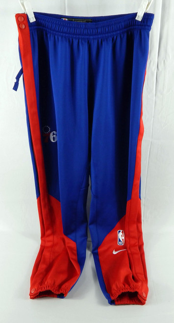 2024-25 Philadelphia 76ers Ricky Council IV #14 Game Used Blue Warm Up Pants L 2