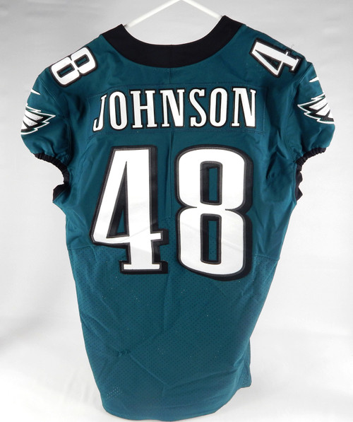 2018 Philadelphia Eagles Patrick Johnson #48 Game Used Green Jersey 44 DP71417