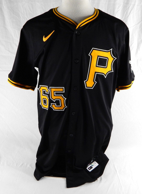 2024 Pittsburgh Pirates Jack Suwinski #65 Game Used Black Jersey 46 277