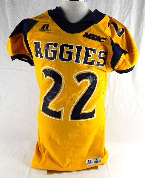 North Carolina A&T Aggies #22 Game Used Yellow Jersey Football L 303