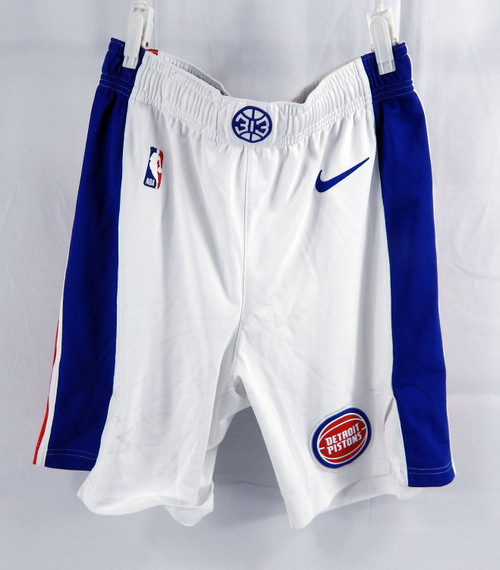 2024-25 Detroit Pistons Malik Beasley #5 Game Used White Shorts L 36 344