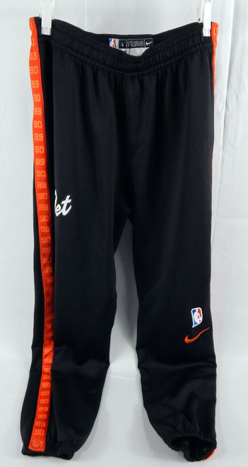 2024-25 Detroit Pistons Dennis Schroder #17 Game Used Black Warm Up Pant Bad Boy