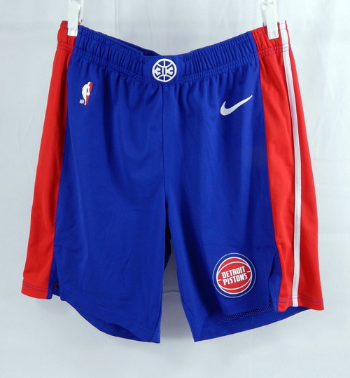 2024-25 Detroit Pistons Tolu Smith #35 Game Used Blue Shorts XL 42 339