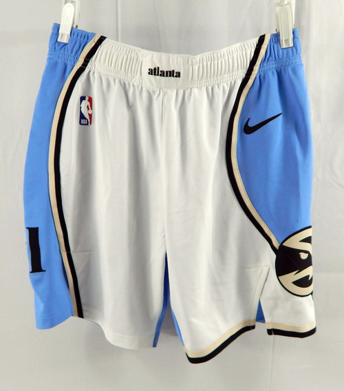 2024-25 Atlanta Hawks Kobe Bufkin #4 Game Used Blue Shorts City Ed L 38 391