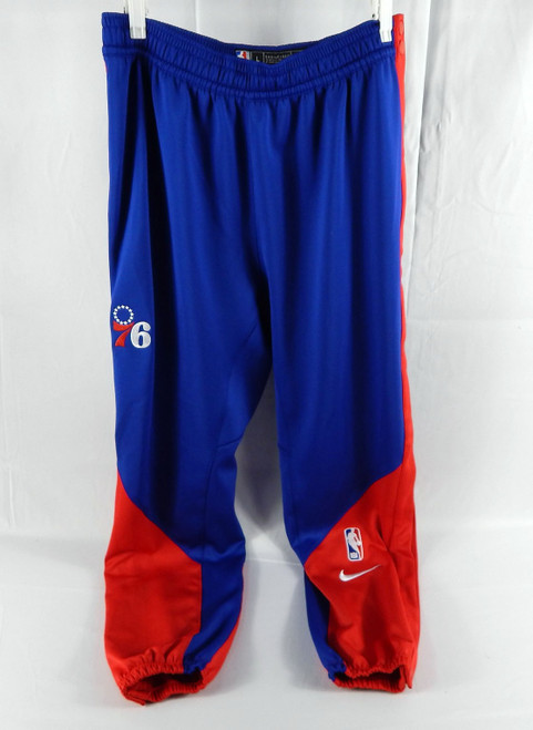 2024-25 Philadelphia 76ers Jared Butler #12 Game Used Blue Warm Up Pants L 765