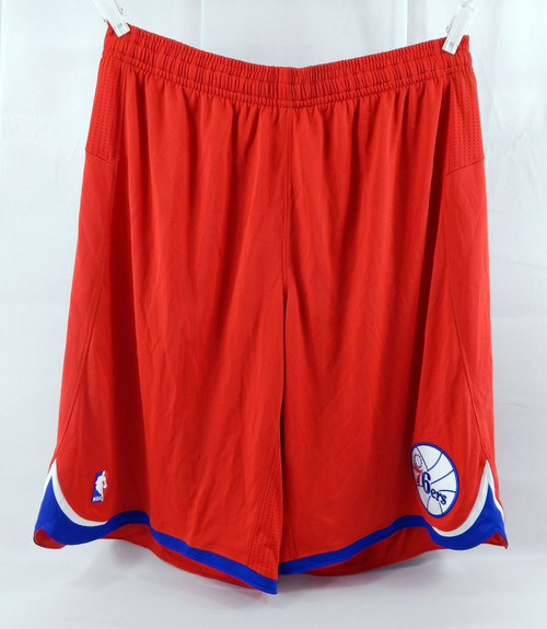 2013-14 Philadelphia 76ers Game Issued Red Shorts 4XL 293