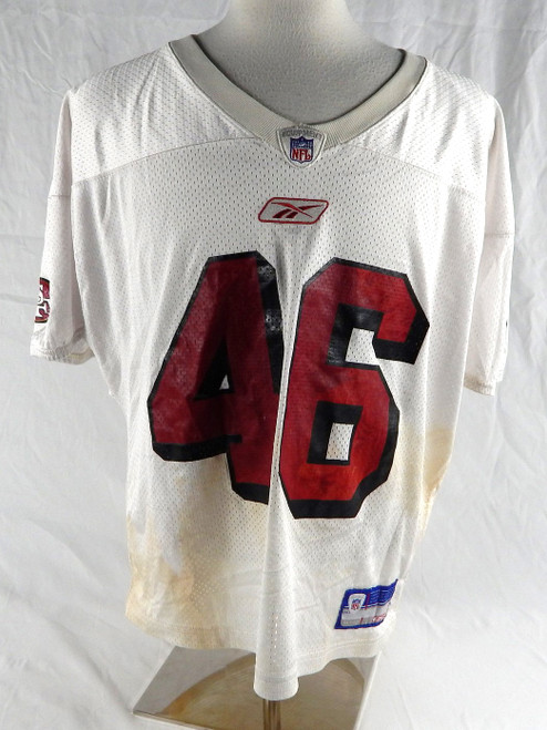 2002 San Francisco 49ers #46 Game Used White Practice Jersey XL 123