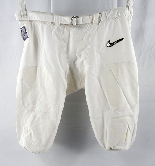 2022 Texas Christian TCU Frogs #93 Game Used White Pants College Playoffs 44 4