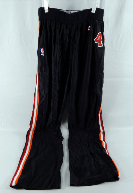 1991-92 Miami Heat Glen Rice #41 Game Used Black Warm Up Pants 36 409