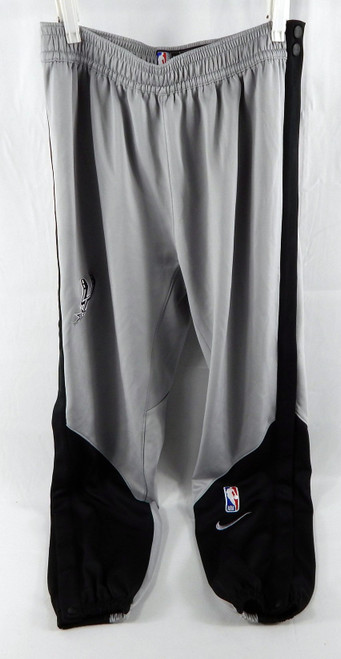 2024-25 San Antonio Spurs Blake Wesley #14 Game Used Grey Warm Up Pants M 235