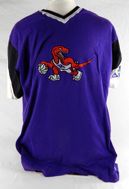 1996-97 Toronto Raptors Marcus Camby #21 Game Used Purple Shooting Shirt 50 P 4