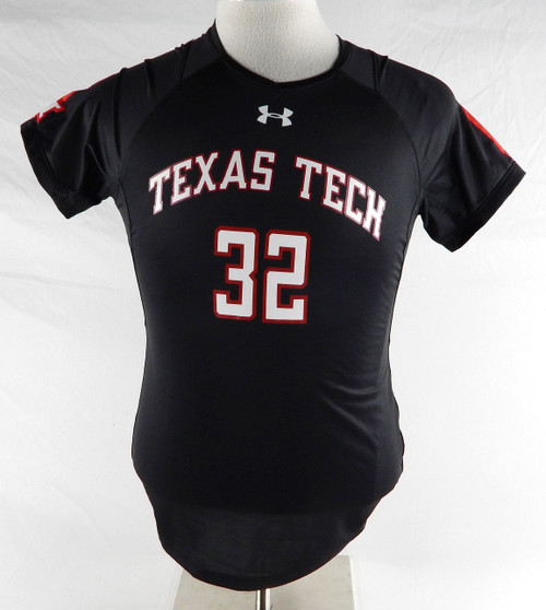 2018 Texas Tech Red Raiders #32 Game Used Black Jersey Womens Soccer M 329