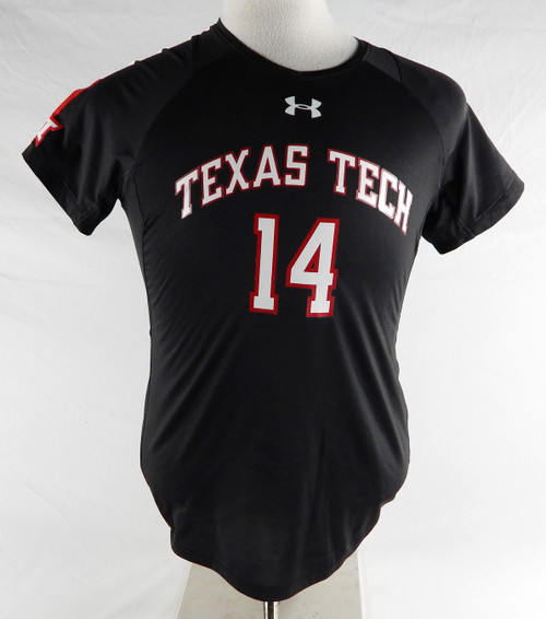 Texas Tech Red Raiders #14 Game Used Black Jersey Womens Soccer M 332