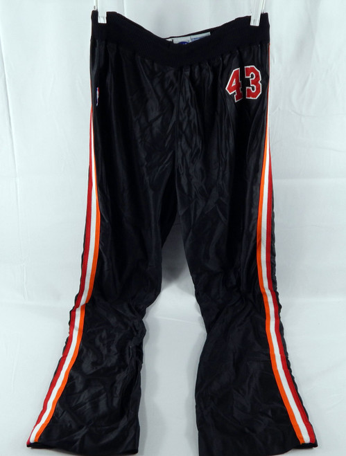1990-91 Miami Heat Grant Long #43 Game Used Black Warm Up Pants 38 444