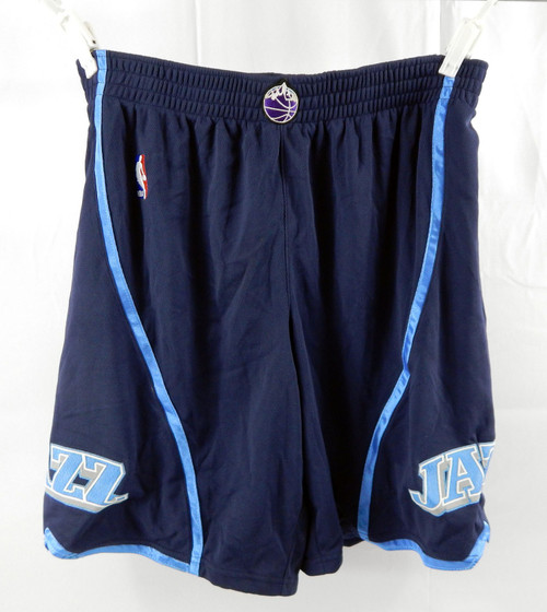 2000s Utah Jazz Game Issued Navy Shorts 42 543