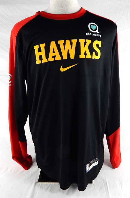 2024-25 Atlanta Hawks Zaccharie Risacher #10 Game Used Red Shooting Shirt L 642