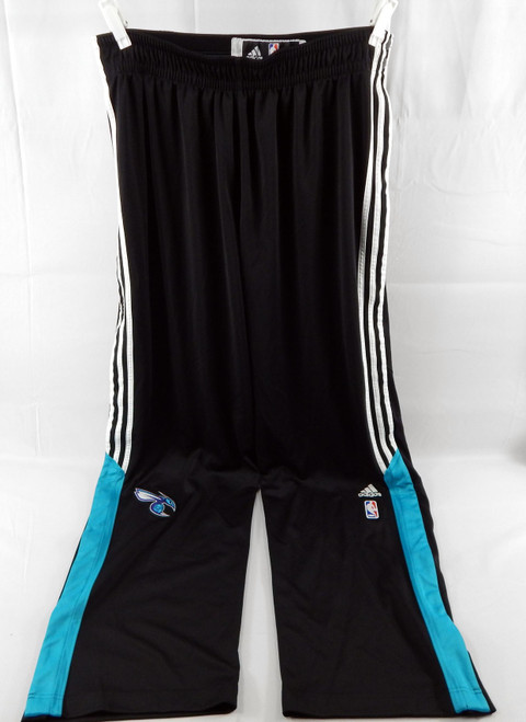 2014-15 Charlotte Hornets Al Jefferson #25 Game Used Black Warm Up Pants 3XL 552