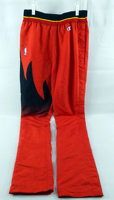 1995-96 Atlanta Hawks Christian Laettner #32 Game Used Red Warm Up Pants 36 224