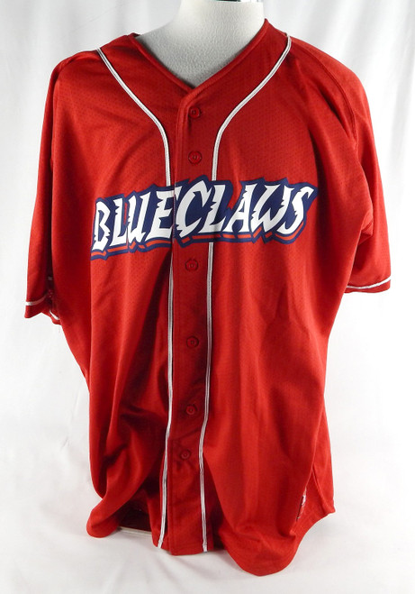 Lakewood BlueClaws #52 Game Used Red Jersey 2XL 830