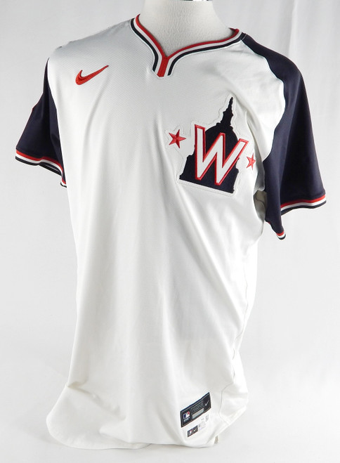 2024 Washington Nationals Stone Garrett #36 Game Issued White Jersey DC Alt 44 4