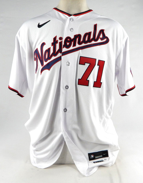 2023 Washington Nationals Mason Thompson #71 Game Issued White Jersey 50 199