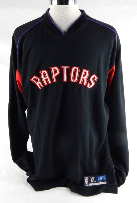 2004-05 Toronto Raptors Milt Palacio #10 Game Used Black Shooting Shirt XL 086