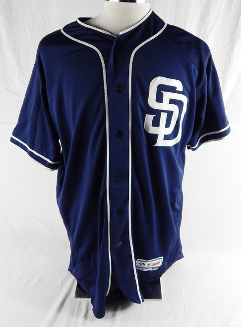 San Diego Padres Jemile Weeks #18 Game Used Navy Jersey 46 058
