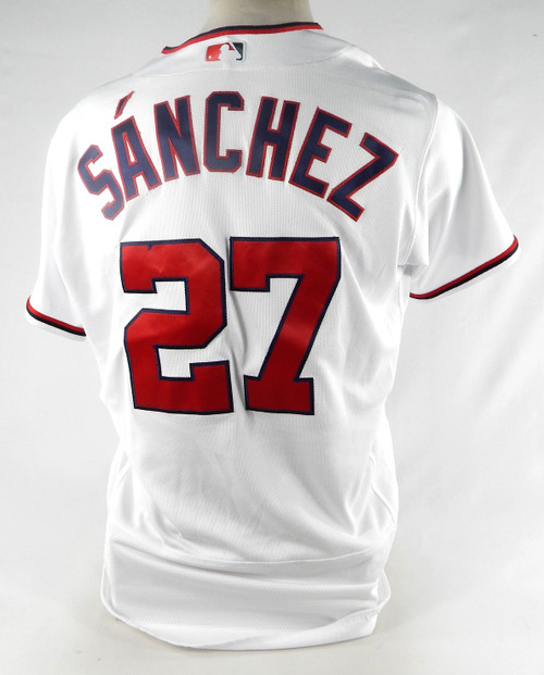2022 Washington Nationals Anibal Sanchez #27 Game Issued White Jersey 44 436