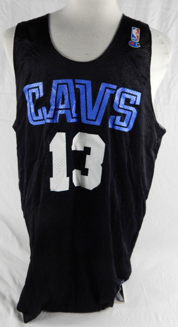 1990s Cleveland Cavaliers #13 Game Issued Black Practice Jersey XXL 217