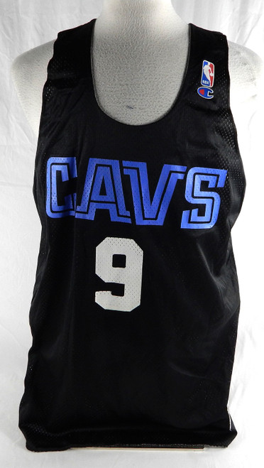 1990s Cleveland Cavaliers #9 Game Issued Black Practice Jersey XL 996