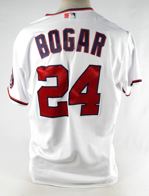 2021 Washington Nationals Tim Bogar #24 Game Issued White Jersey 48 464