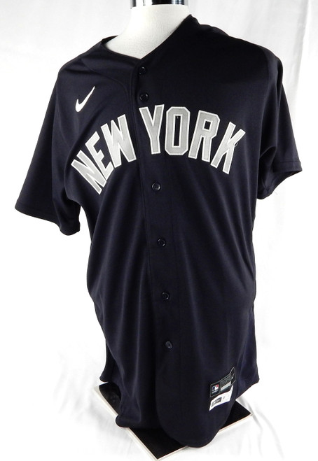 2022 New York Yankees Miguel Andujar #41 Game Issued Pos Used Navy Jersey ST BP
