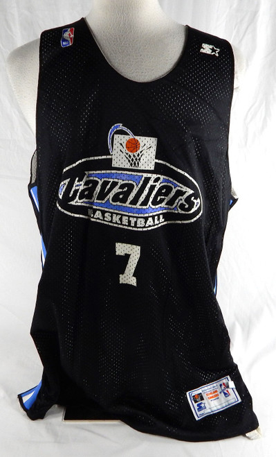 1990s Cleveland Cavaliers #7 Game Issued Black Practice Jersey  002