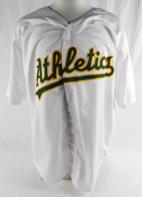 Oakland Athletics Jose Canseco #33 Authentic Signed White Jersey Auto JSA 052