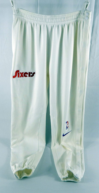 2024-25 Philadelphia 76ers Jared Butler #12 Game Used White Warm Up Pants City