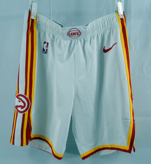 2024-25 Atlanta Hawks Bogdan Bogdanovic #13 Game Used White Shorts Pacman L 38 9