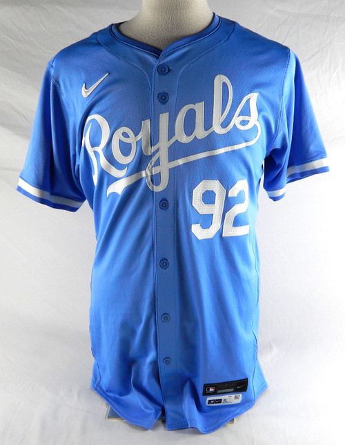 2024 Kansas City Royals Tyler Tolbert #92 Game Issued Powder Blue Jersey 40 071