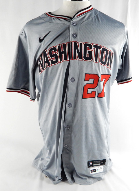 2024 Washington Nationals Jake Irvin #27 Game Issued Pos Used Grey Jersey 46 160