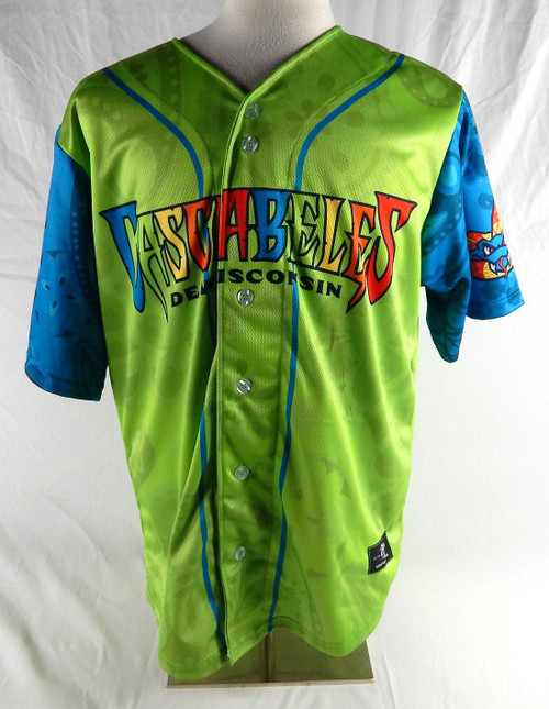 2023 Wisconsin Timber Rattlers #19 Game Issued Green Jersey Copa Diversion L 294
