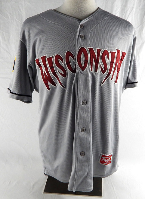 Wisconsin Timber Rattlers #13 Game Used Grey Jersey 44 279