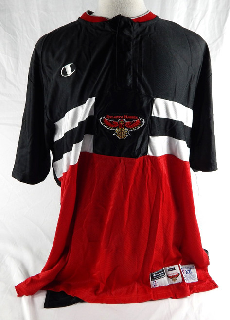 1998-99 Atlanta Hawks #5 Game Used Black Warm Up Shirt XXL 573