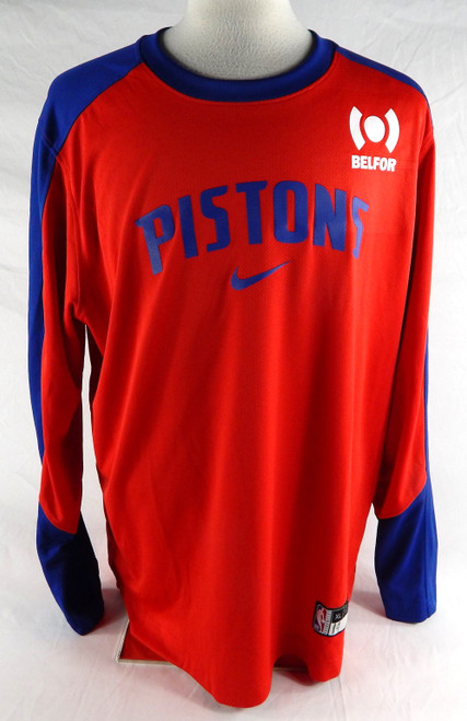 2024-25 Detroit Pistons Simone Fontecchio #19 Game Used Red Shooting Shirt XL 2