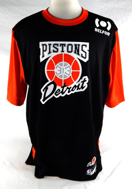 2024-25 Detroit Pistons Paul Reed #7 Game Used Black Shoot Shirt Bad Boys XL 8