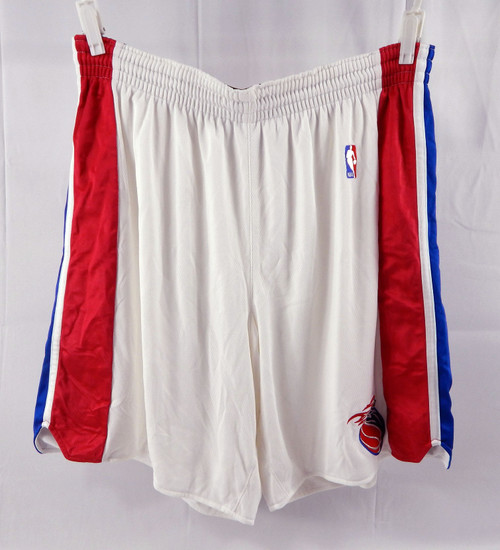 2000s Detroit Pistons Game Issued White Warm Up Pants 46 520